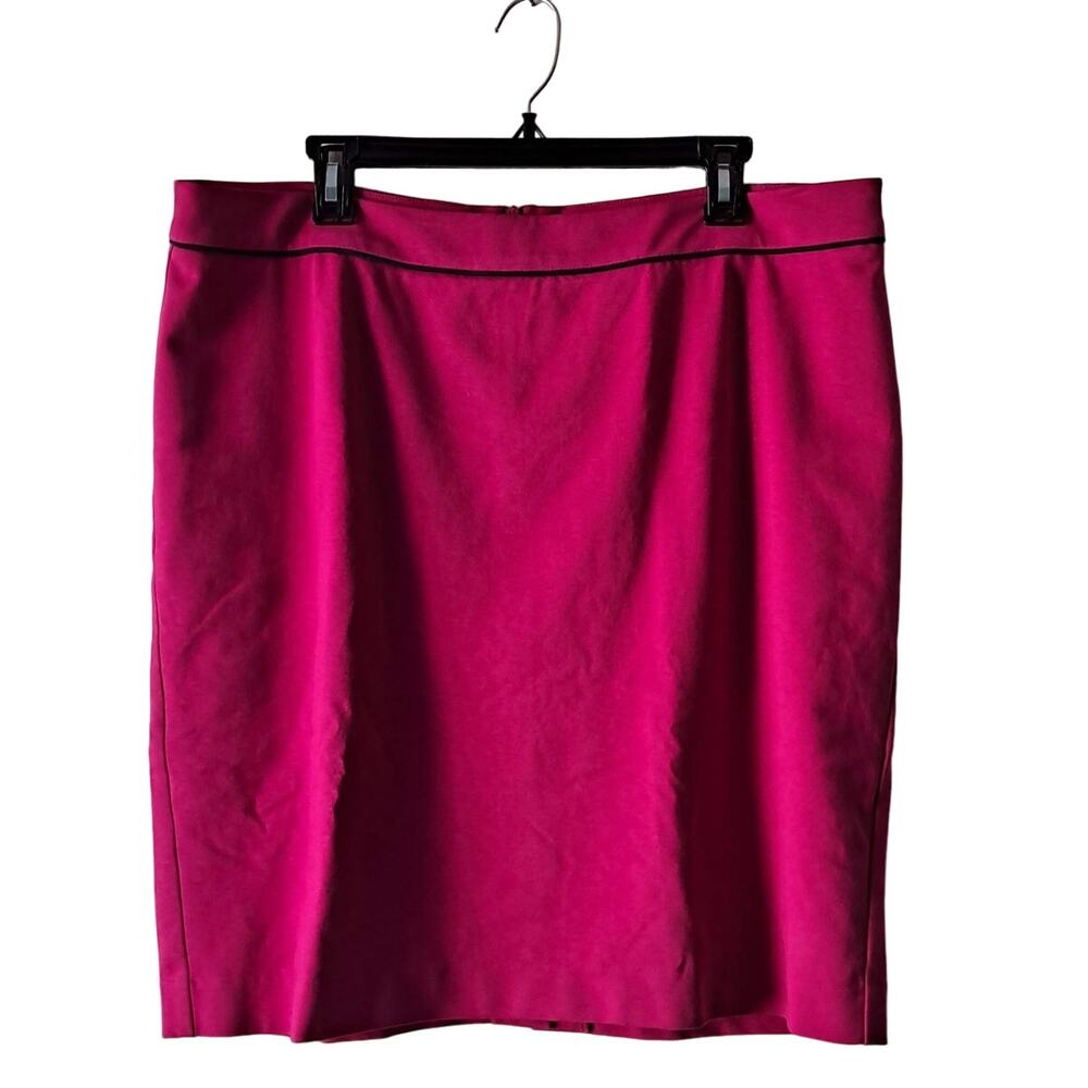 Boden Mini Skirt Cotton Blend A-Line Pencil Lined Barbiecore Pink Womens Size 14